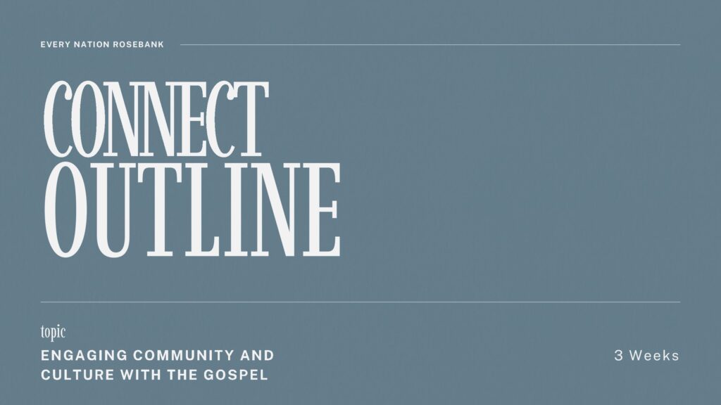 Resources thumbnail of Connect Outline – Engaging Community and Culture with the Gospel