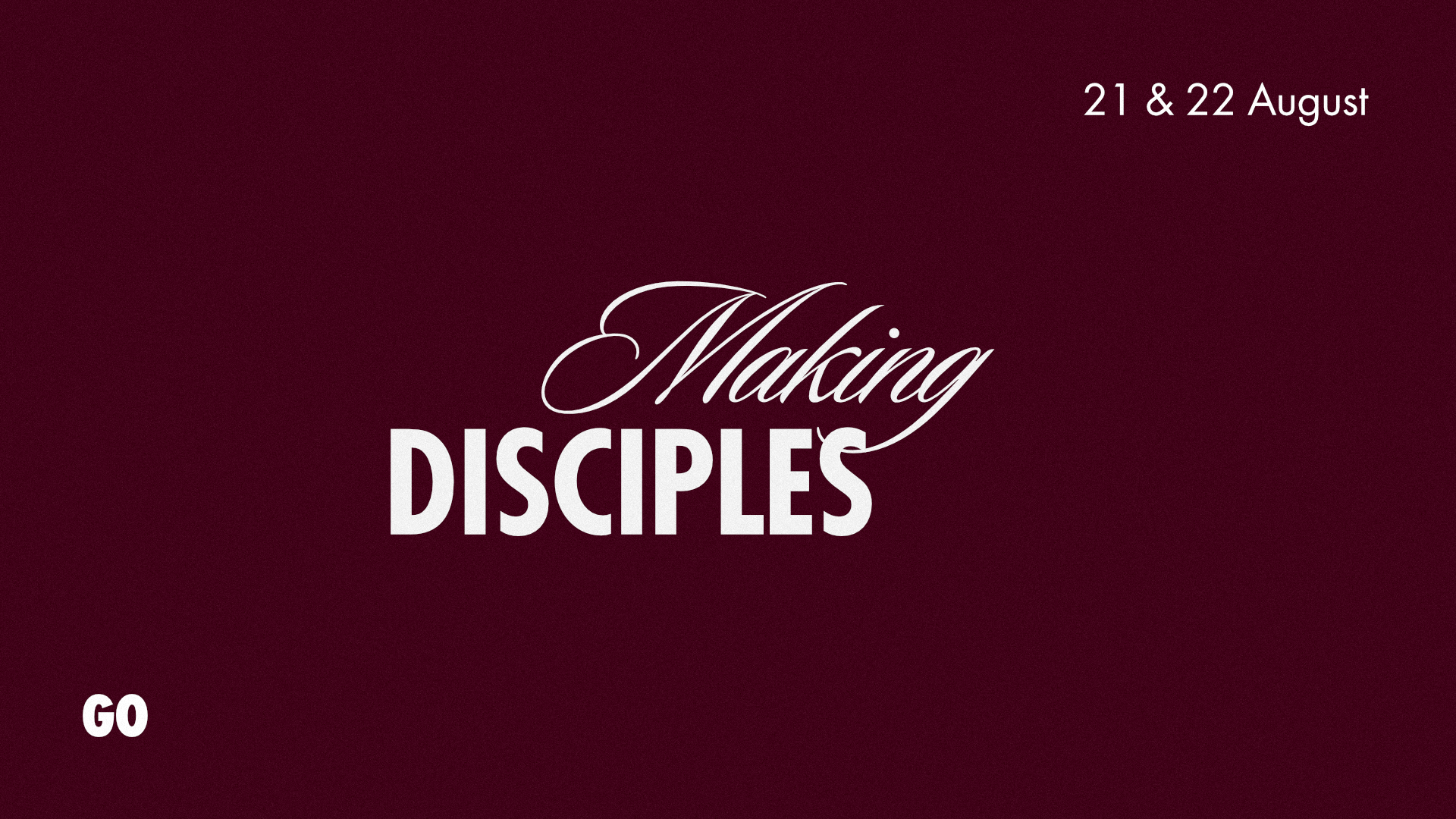 making disciples training aug v3